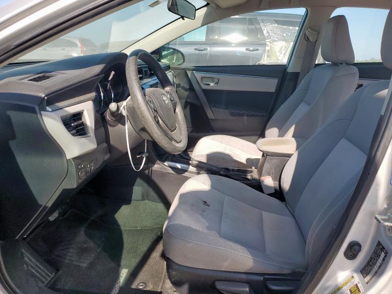 2T1BURHE4EC139501 - 2014 TOYOTA COROLLA L SILVER photo 7