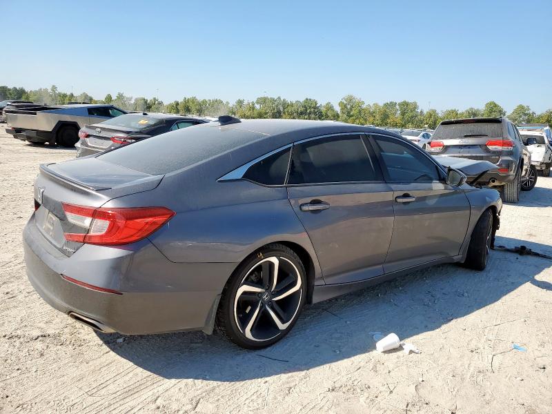 1HGCV1F34KA004136 - 2019 HONDA ACCORD SPORT ნაცრისფერი ფოტო 3
