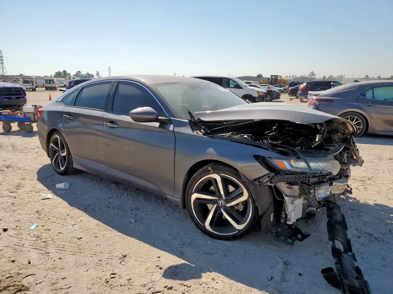 1HGCV1F34KA004136 - 2019 HONDA ACCORD SPORT ნაცრისფერი ფოტო 4