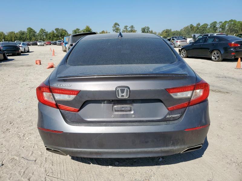 1HGCV1F34KA004136 - 2019 HONDA ACCORD SPORT ნაცრისფერი ფოტო 6