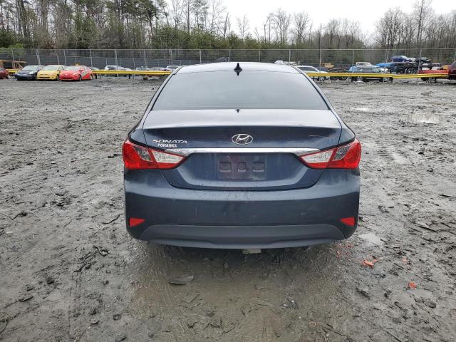 5NPEB4AC0EH903999 - 2014 HYUNDAI SONATA GLS BLUE photo 6