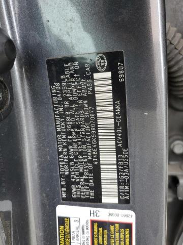 4T4BE46K99R070677 - 2009 TOYOTA CAMRY BASE Boz foto 12