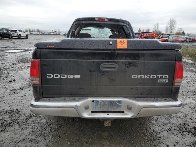 1D7HL48NX3S247722 - 2003 DODGE DAKOTA QUAD SLT BLACK photo 6