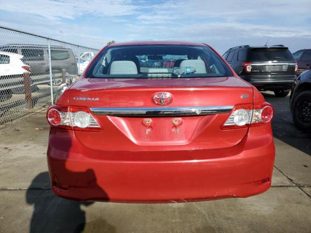 2T1BU4EE3BC635604 - 2011 TOYOTA COROLLA BASE RED photo 6