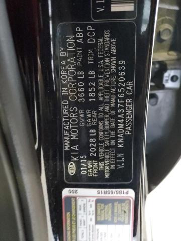 KNADM4A37F6520639 - 2015 KIA RIO LX BLACK photo 12