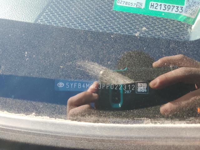 5YFB4MDE3PP022312 - 2023 TOYOTA COROLLA LE Schwarz Foto 12