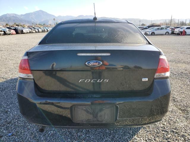 1FAHP35NX9W159046 - 2009 FORD FOCUS SE BLACK photo 6