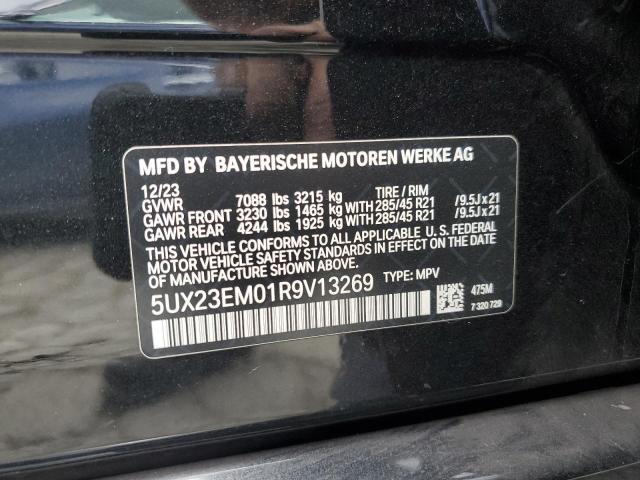 5UX23EM01R9V13269 - 2024 BMW X7 XDRIVE40I BLACK photo 13