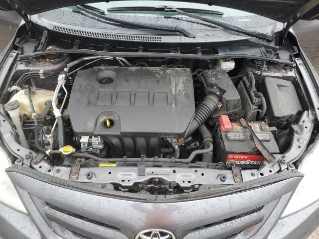 5YFBU4EE7CP012228 - 2012 TOYOTA COROLLA BASE Gris foto 11