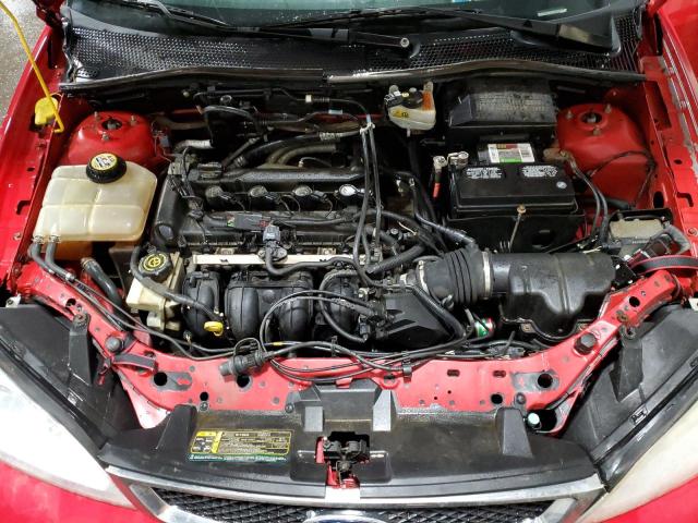 1FAHP34N37W224334 - 2007 FORD FOCUS ZX4 RED photo 11