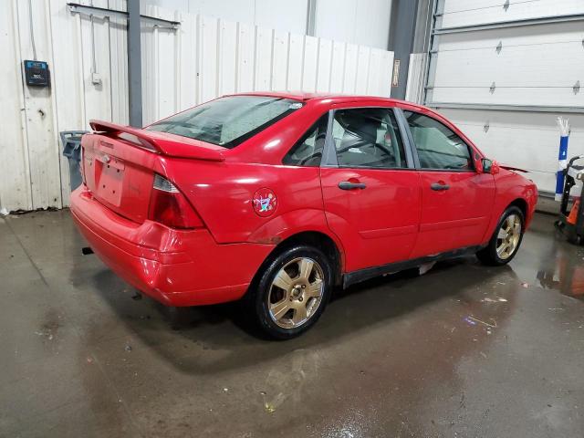 1FAHP34N37W224334 - 2007 FORD FOCUS ZX4 RED photo 3