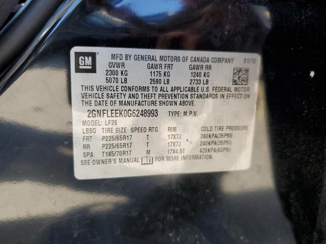 2GNFLEEK0G6248993 - 2016 CHEVROLET EQUINOX LS 黑色 照片 13