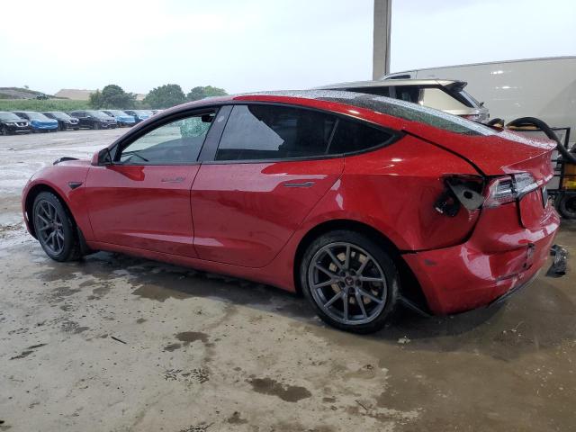 5YJ3E1EA6KF396512 - 2019 TESLA MODEL 3 RED photo 2