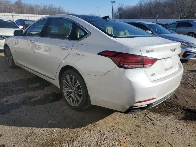 KMHGN4JE4JU223228 - 2018 GENESIS G80 BASE WHITE photo 2