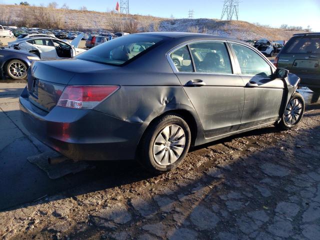 1HGCP2F30AA048214 - 2010 HONDA ACCORD LX GRAY photo 3