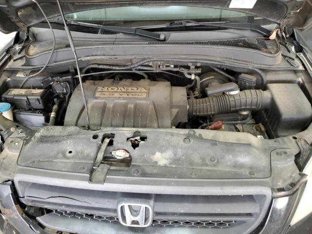 2HKYF18785H548301 - 2005 HONDA PILOT EXL BLACK photo 12