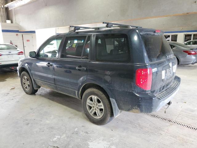 2HKYF18785H548301 - 2005 HONDA PILOT EXL BLACK photo 2