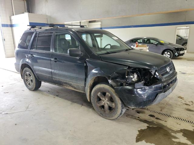 2HKYF18785H548301 - 2005 HONDA PILOT EXL BLACK photo 4