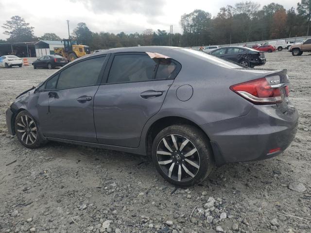 2HGFB2F92FH521491 - 2015 HONDA CIVIC EXL ნაცრისფერი ფოტო 2