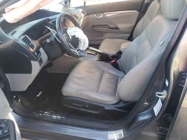 2HGFB2F92FH521491 - 2015 HONDA CIVIC EXL ნაცრისფერი ფოტო 7