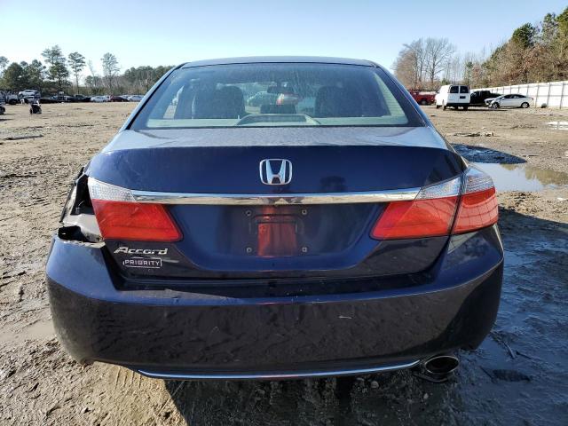 1HGCR2F77FA038929 - 2015 HONDA ACCORD EX BLUE photo 6