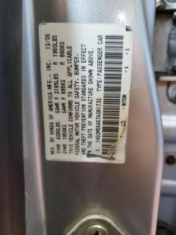 1HGCM56467A081732 - 2007 HONDA ACCORD LX SILVER photo 13
