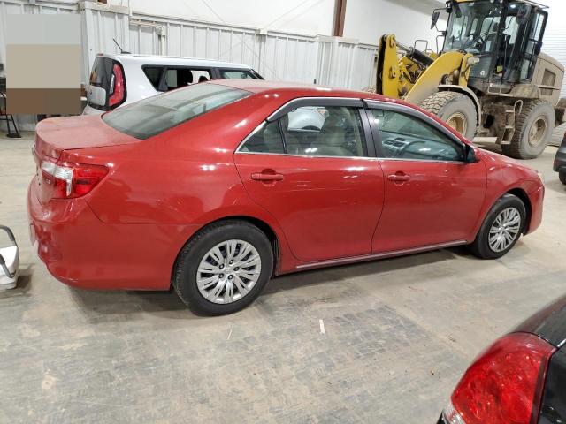 4T4BF1FK3DR324324 - 2013 TOYOTA CAMRY L RED photo 3