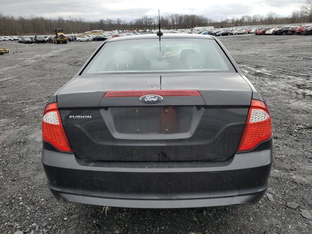 3FAHP0GA3CR350889 - 2012 FORD FUSION S BLACK photo 6