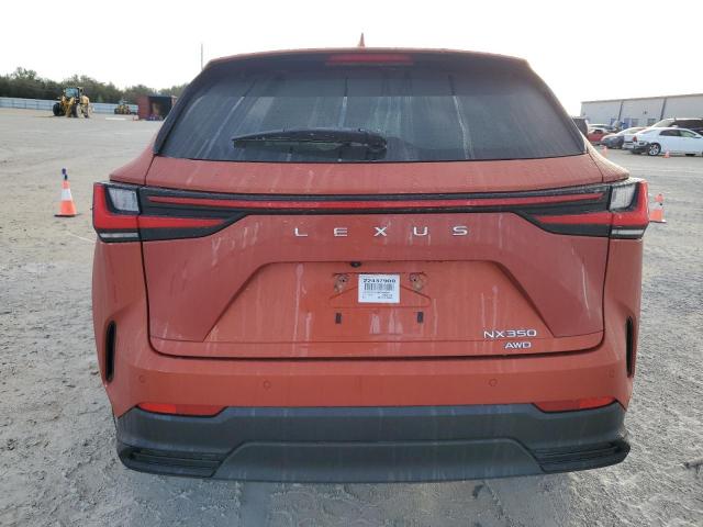 2T2GGCEZ6NC009586 - 2022 LEXUS NX 350 ORANGE photo 6