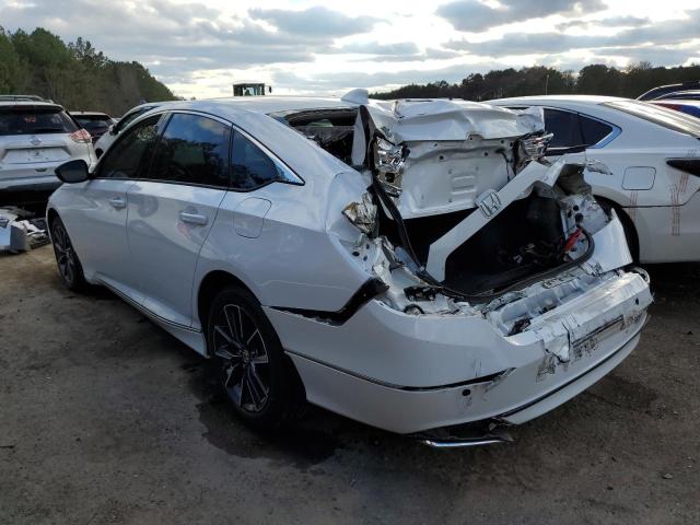 1HGCV1F57MA044313 - 2021 HONDA ACCORD EXL WHITE photo 2