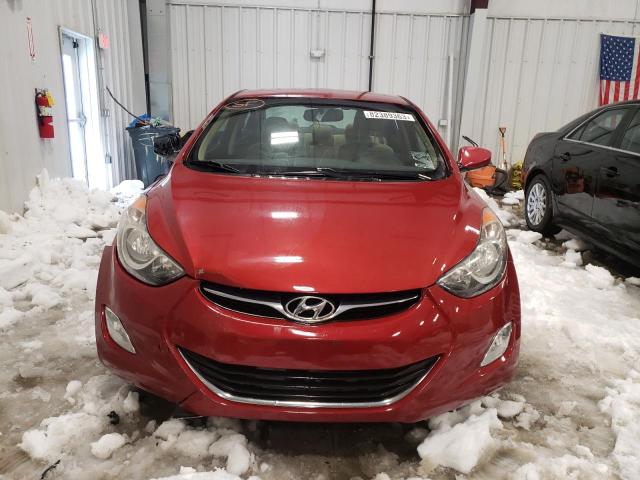 KMHDH4AE3CU427421 - 2012 HYUNDAI ELANTRA GLS RED photo 5