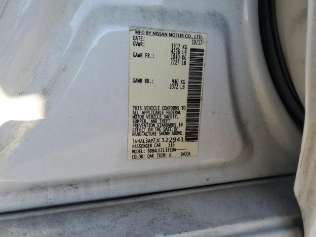 1N4AL3AP2JC122941 - 2018 NISSAN ALTIMA 2.5 Ağ foto 12