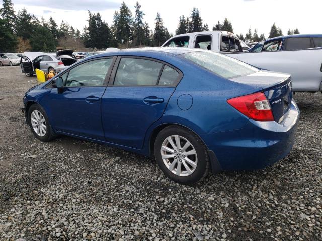 2HGFB2F89CH507929 - 2012 HONDA CIVIC EX BLUE photo 2