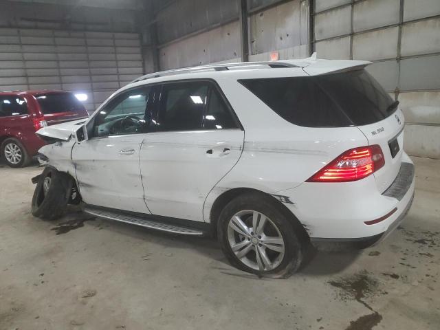 4JGDA5HB6FA591905 - 2015 MERCEDES-BENZ ML 350 4MATIC WHITE photo 2