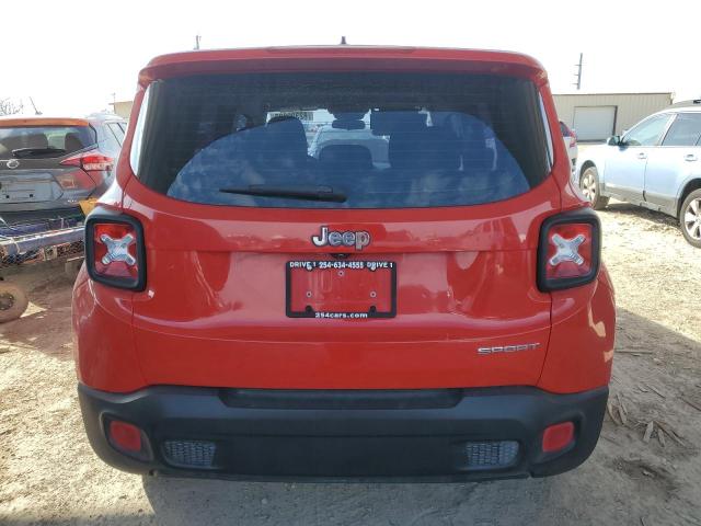 ZACCJAATXGPD50409 - 2016 JEEP RENEGADE SPORT RED photo 6