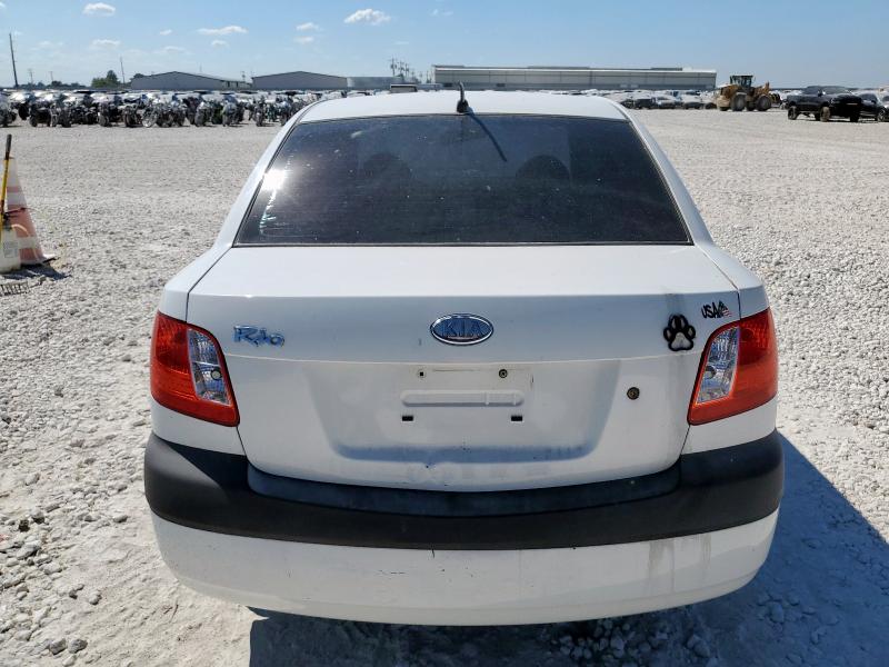 KNADE123576210520 - 2007 KIA RIO BASE WHITE photo 6