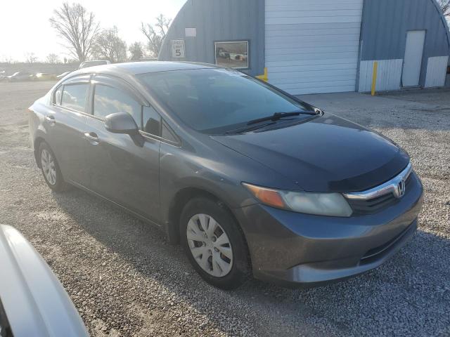 2HGFB2F50CH566597 - 2012 HONDA CIVIC LX GRAY photo 4