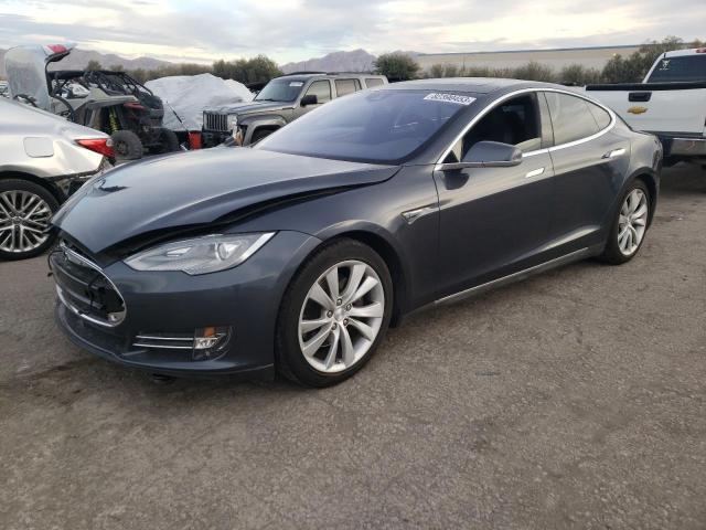 5YJSA1E26FF108350 - 2015 TESLA MODEL S Grafit foto 1