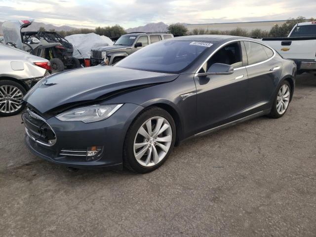 5YJSA1E26FF108350 - 2015 TESLA MODEL S CHARCOAL photo 1