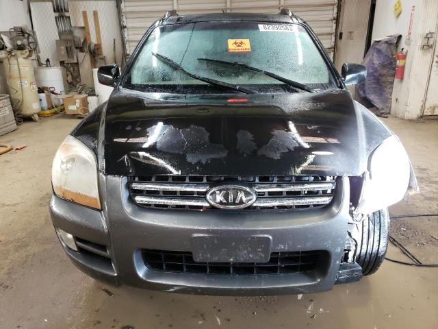 KNDJE723677450873 - 2007 KIA SPORTAGE EX BLACK photo 5