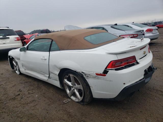 2G1FF3D39F9276022 - 2015 CHEVROLET CAMARO LT WHITE photo 2