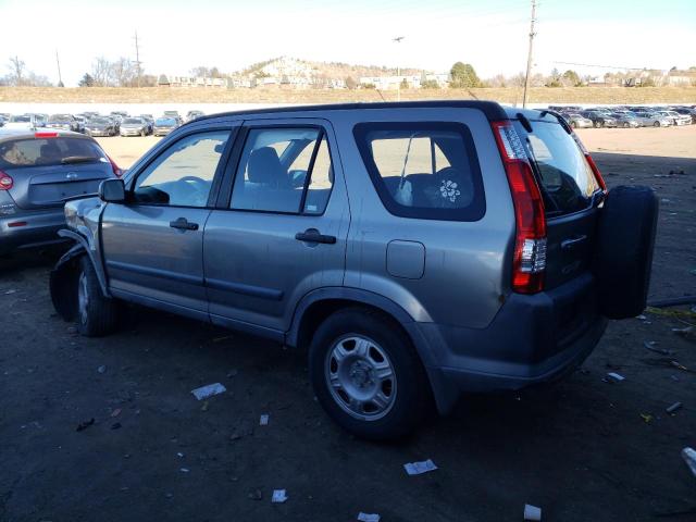 JHLRD78515C013966 - 2005 HONDA CR-V LX SILVER photo 2