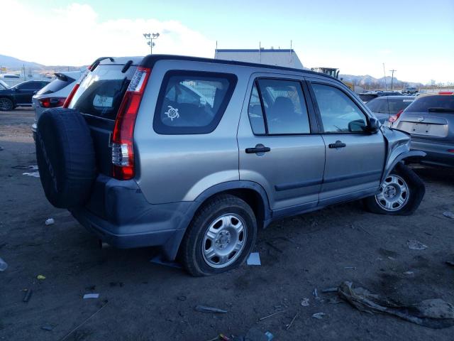 JHLRD78515C013966 - 2005 HONDA CR-V LX SILVER photo 3