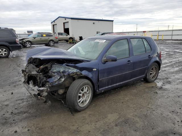 9BWGP61J924023055 - 2002 VOLKSWAGEN GOLF GLS TDI BLUE photo 1