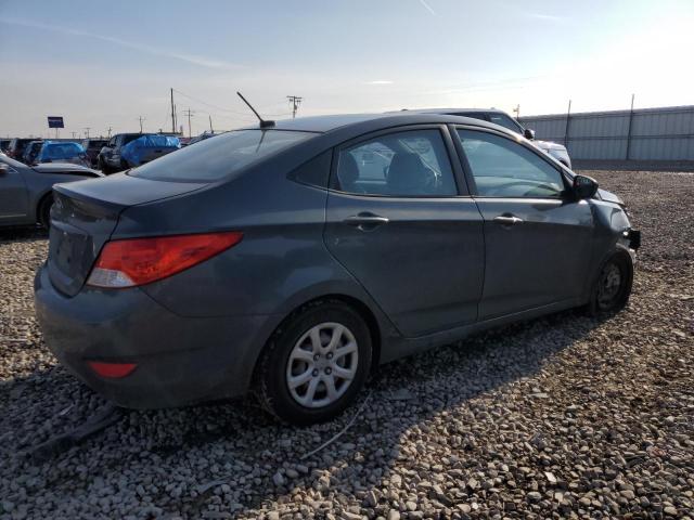 KMHCT4AEXCU174091 - 2012 HYUNDAI ACCENT GLS GRAY photo 3