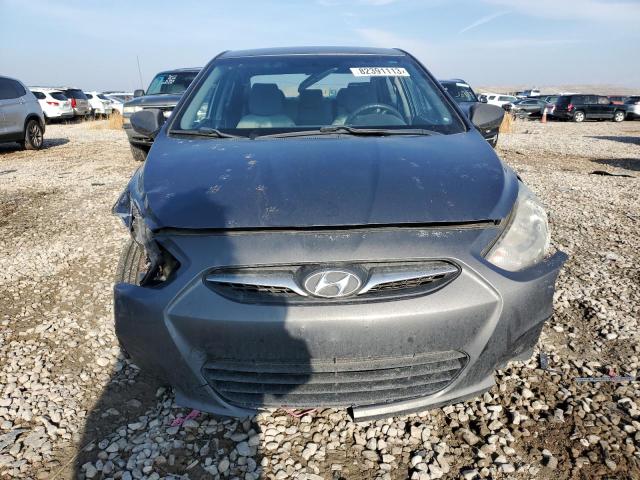 KMHCT4AEXCU174091 - 2012 HYUNDAI ACCENT GLS GRAY photo 5