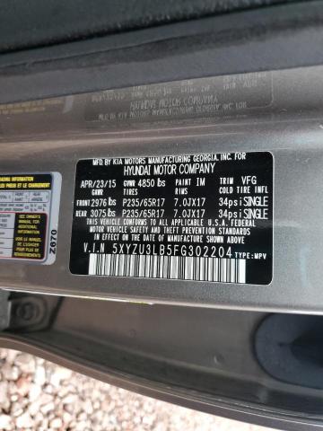 5XYZU3LB5FG302204 - 2015 HYUNDAI SANTA FE SPORT ნაცრისფერი ფოტო 13