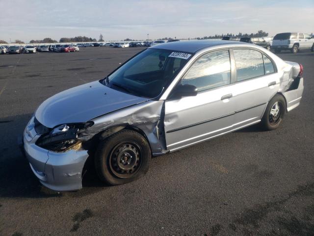 2HGES16395H588380 - 2005 HONDA CIVIC DX VP SILVER photo 1