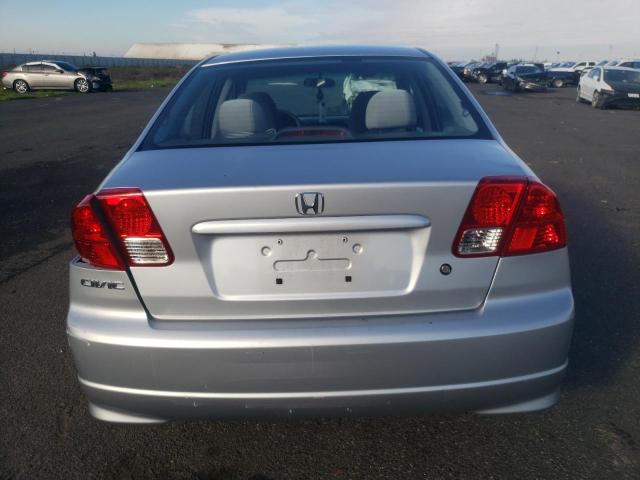 2HGES16395H588380 - 2005 HONDA CIVIC DX VP Gümüş foto 6