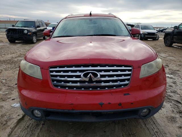 JNRAS08U34X109734 - 2004 INFINITI FX35 RED photo 5